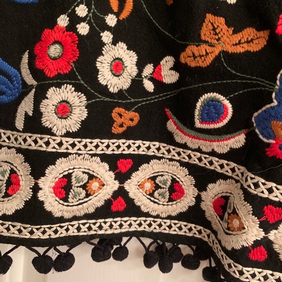 Embroidered Mini Skirt - Picture 2 of 3